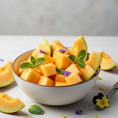 Muskmelon Fruits Bowl